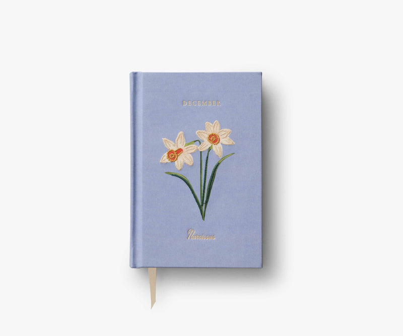 Tracy & Co Birth Month Mini Embroidered Journal - December