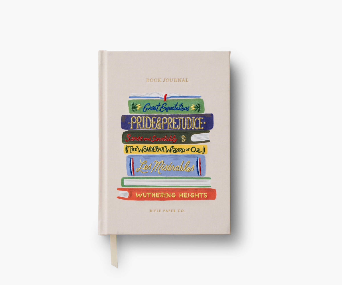 Tracy & Co Embroidered Book Journal - Book Club