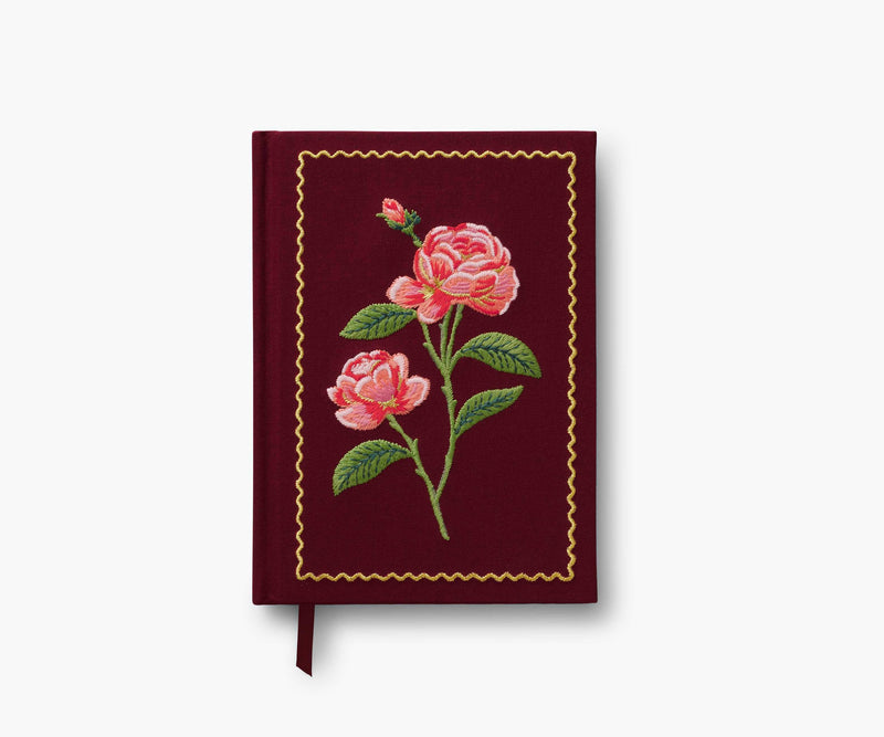 Tracy & Co Embroidered Journal - Roses