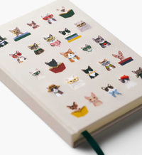 Tracy & Co Embroidered Journal - Studious Cats