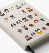 Tracy & Co Embroidered Journal - Studious Dogs