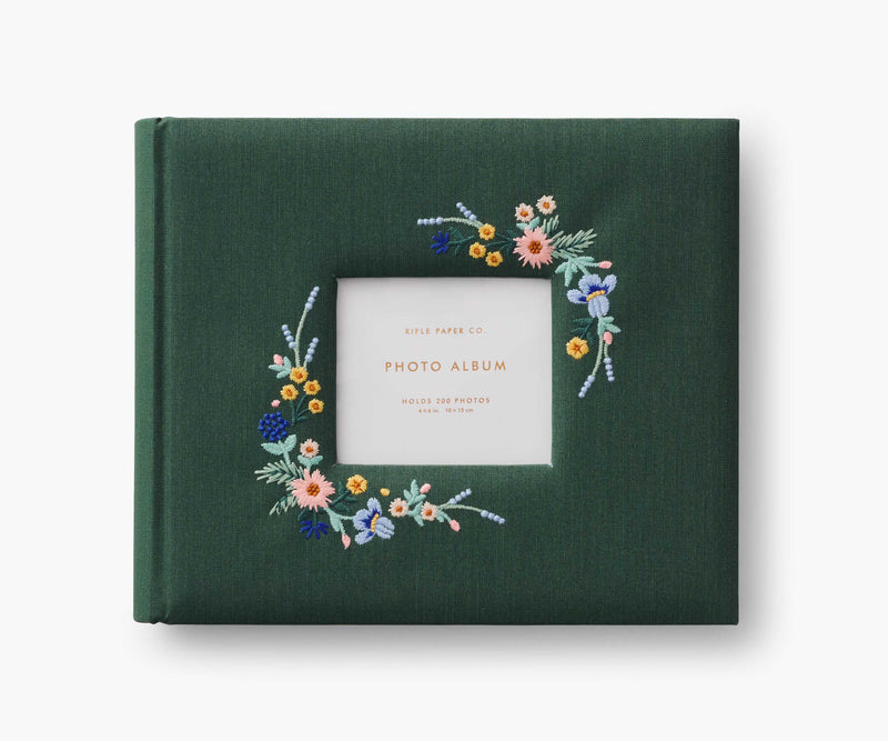 Tracy & Co Embroidered Heirloom Photo Album - Wildwood