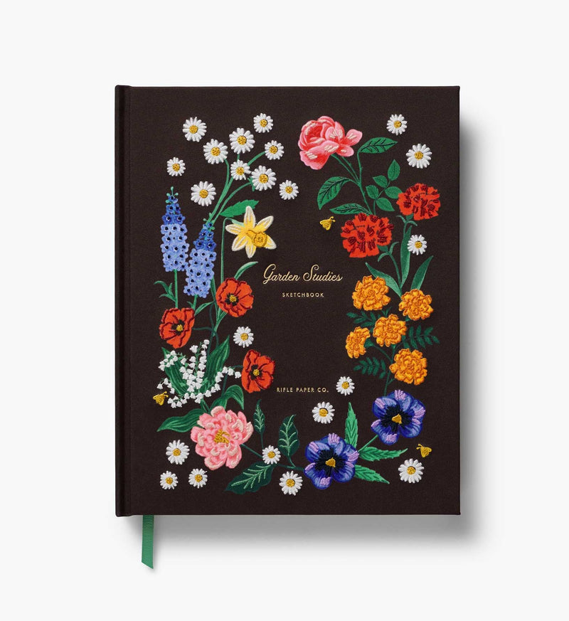 Tracy & Co Embroidered Sketchbook - Garden Study