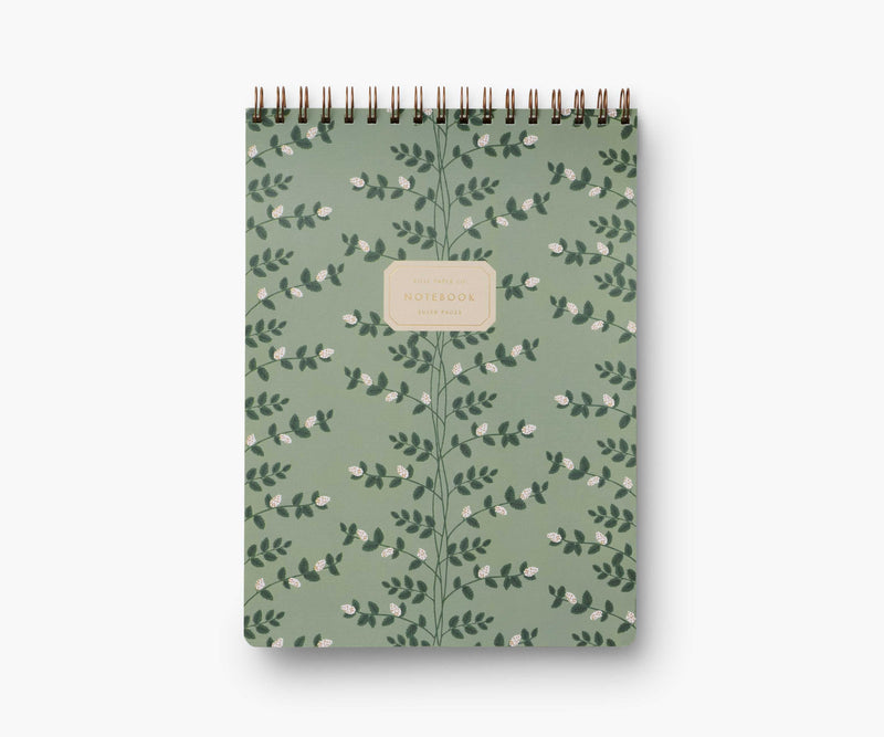 Tracy & Co Large Top Spiral Notebook - Climbing Vines