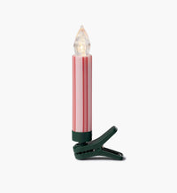Tracy & Co Holiday Clip-On Candle Lights - French Stripe