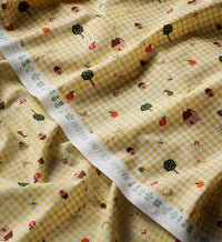 Tracy & Co Farmhouse Gingham Cotton Fabric - Butter