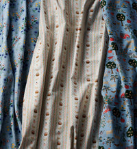 Tracy & Co Farmhouse Stripe Cotton Fabric - Cream