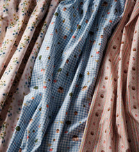 Tracy & Co Farmhouse Gingham Cotton Fabric - Blue