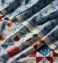 Tracy & Co Farmhouse Quilt Cotton Fabric - Slate