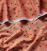Tracy & Co Pumpkin Gingham Cotton Fabric - Orange