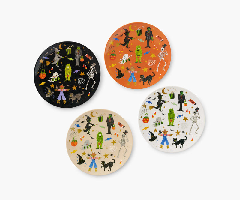 Tracy & Co Melamine Assorted Dessert Plates - Halloween Parade