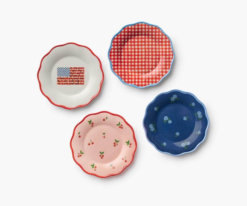 Tracy & Co Melamine Assorted Dessert Plates - Americana