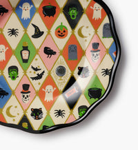 Tracy & Co Melamine Assorted Dessert Plates - Halloween Argyle