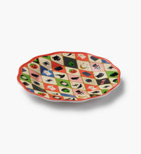 Tracy & Co Melamine Assorted Dessert Plates - Halloween Argyle
