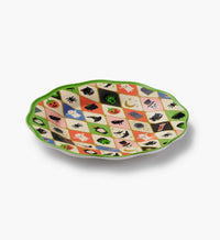 Tracy & Co Melamine Assorted Dessert Plates - Halloween Argyle