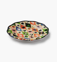 Tracy & Co Melamine Assorted Dessert Plates - Halloween Argyle