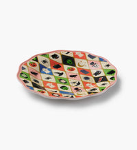 Tracy & Co Melamine Assorted Dessert Plates - Halloween Argyle