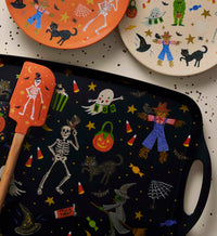 Tracy & Co Melamine Serving Platter with Handles - Halloween Parade