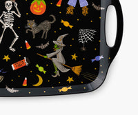 Tracy & Co Melamine Serving Platter with Handles - Halloween Parade