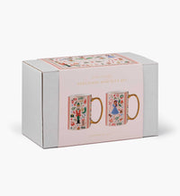 Tracy & Co Holiday Porcelain Mug Set - Holly Jolly Nutcracker