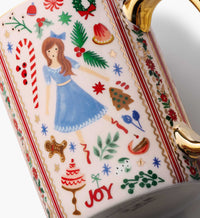Tracy & Co Holiday Porcelain Mug Set - Holly Jolly Nutcracker