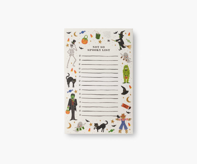 Tracy & Co Checklist Notepad - Halloween Parade