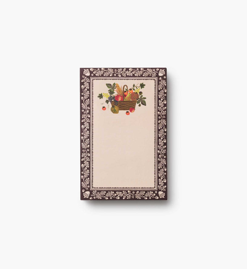 Tracy & Co Blank Notepad - Harvest