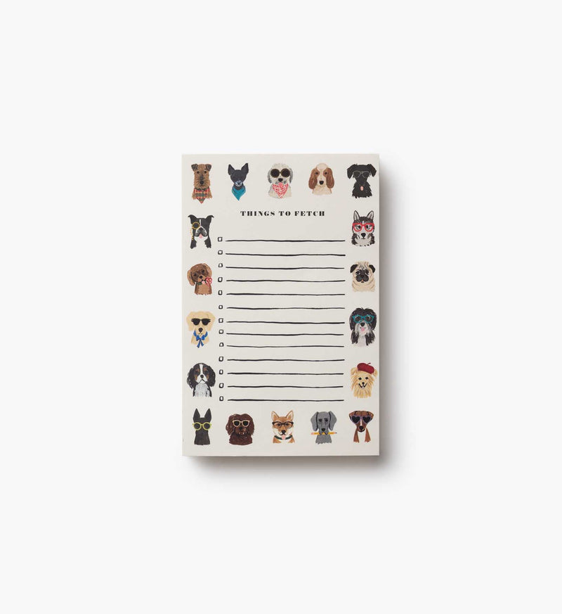 Tracy & Co Checklist Notepad - Dog Days