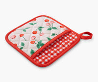 Tracy & Co Oven Mitt and Pot Holder Set - Cherries