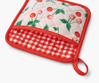 Tracy & Co Oven Mitt and Pot Holder Set - Cherries