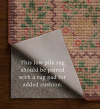 Tracy & Co Orchard Country Farm Washable Rug - Mauve