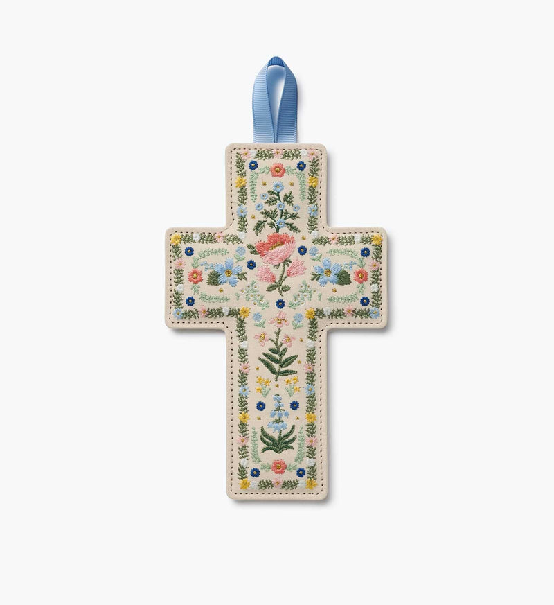 Tracy & Co Embroidered Cross - Rosette