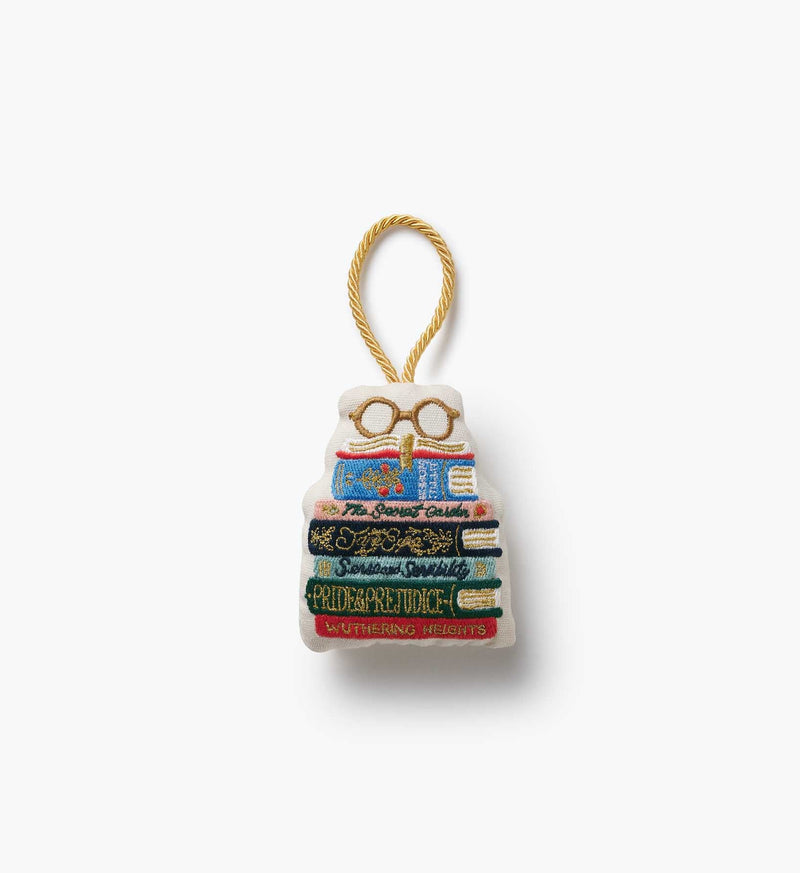 Tracy & Co Embroidered Ornament - Book Club