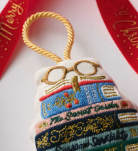 Tracy & Co Embroidered Ornament - Book Club