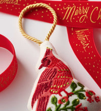 Tracy & Co Embroidered Ornament - Cardinals