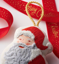 Tracy & Co Embroidered Ornament - Santa
