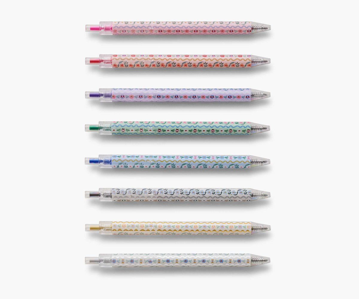 Tracy & Co Gel Pen Set of 8 - Delphine
