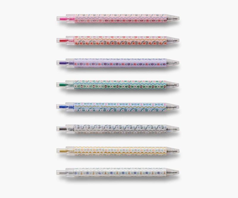 Tracy & Co Gel Pen Set of 8 - Delphine