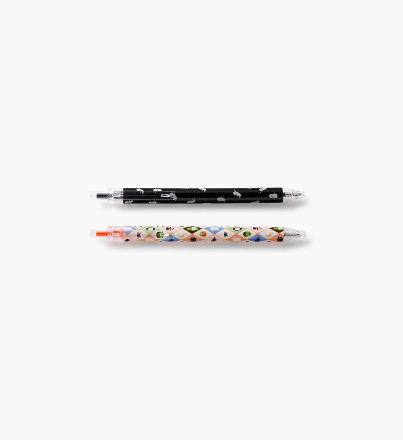 Tracy & Co Gel Pen Set of 2 - Halloween Argyle