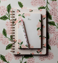 Tracy & Co Blank Notepad - Pink Hydrangea