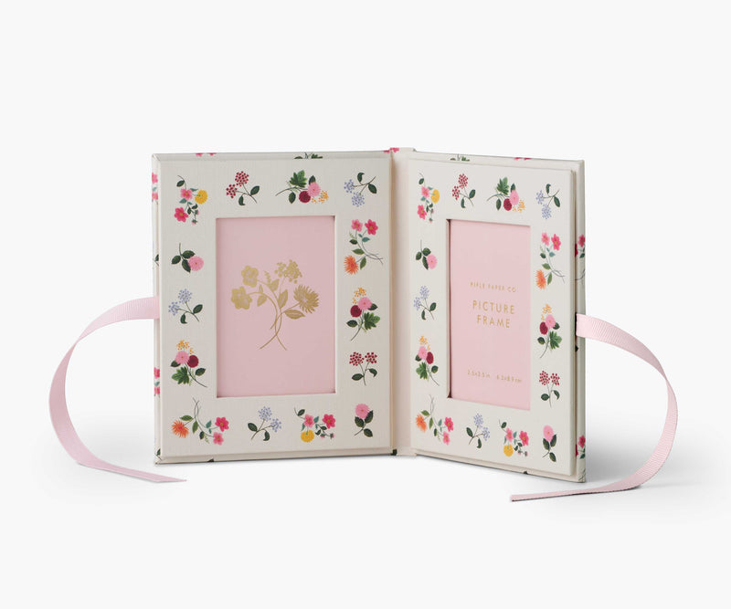 Tracy & Co Folio Paper Wrapped Picture Frame - Ditsy Dahlia