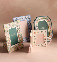 Tracy & Co Folio Paper Wrapped Picture Frame - Ditsy Dahlia