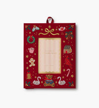 Tracy & Co Embroidered Picture Frame - Beary Christmas