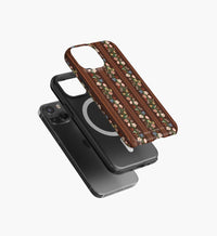 Tracy & Co Phone Case - Floral Trellis Stripe