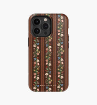 Tracy & Co Phone Case - Floral Trellis Stripe