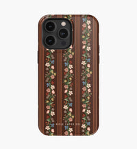 Tracy & Co Phone Case - Floral Trellis Stripe
