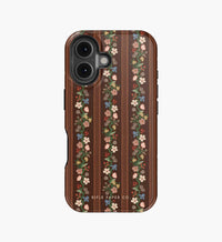 Tracy & Co Phone Case - Floral Trellis Stripe