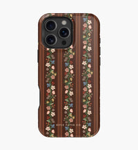 Tracy & Co Phone Case - Floral Trellis Stripe