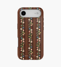 Tracy & Co Phone Case - Floral Trellis Stripe