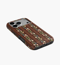 Tracy & Co Phone Case - Floral Trellis Stripe